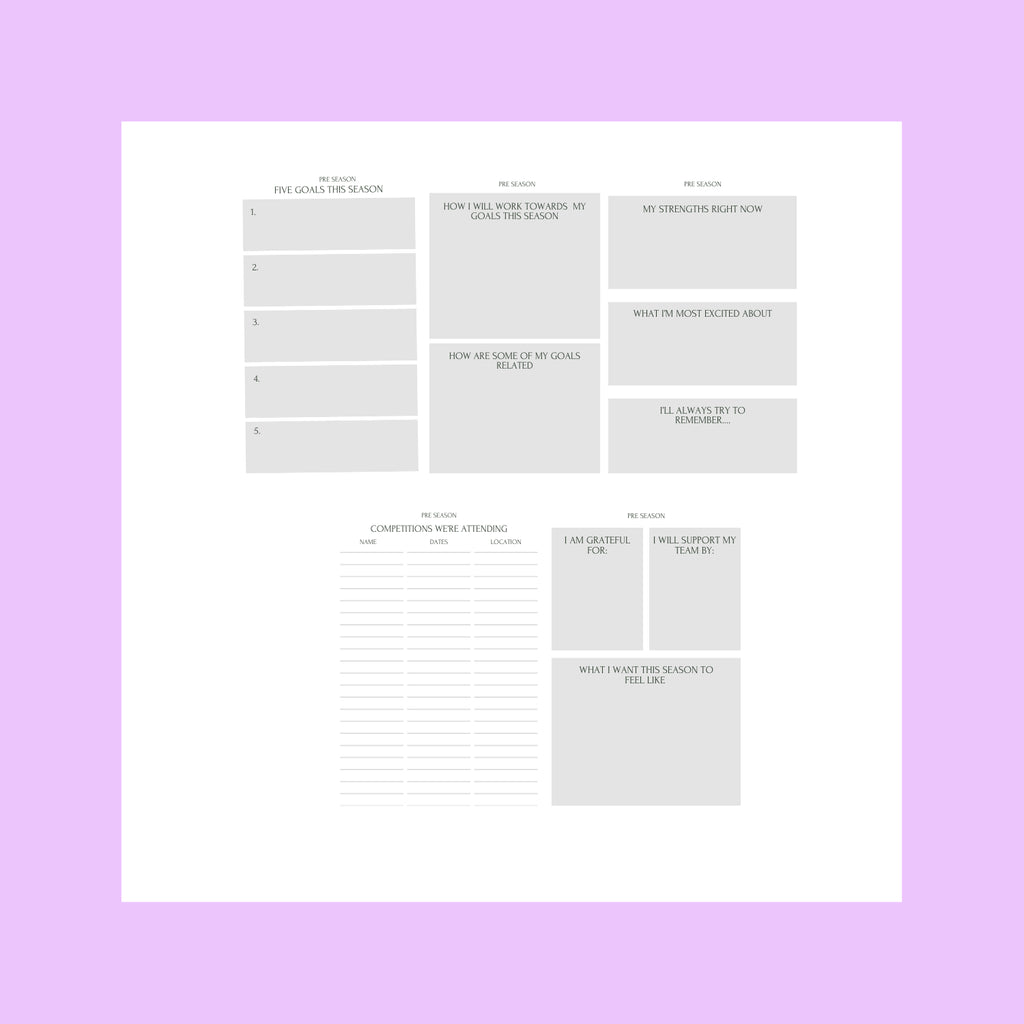 Notebooks for Dancers - Competition Journal