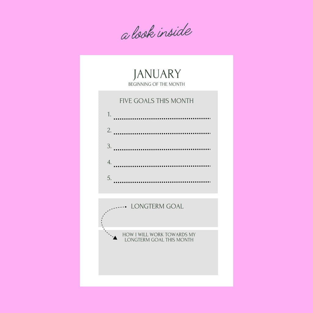 Notebooks for Dancers - Dance Goals Journal