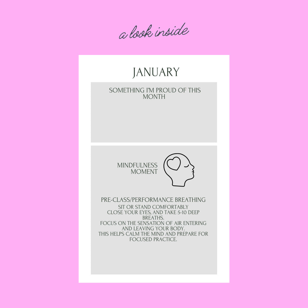 Notebooks for Dancers - Dance Goals Journal