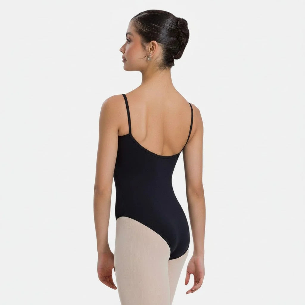 So Danca - Stephanie Adult Camisole Leotard with Pinch Front in Black